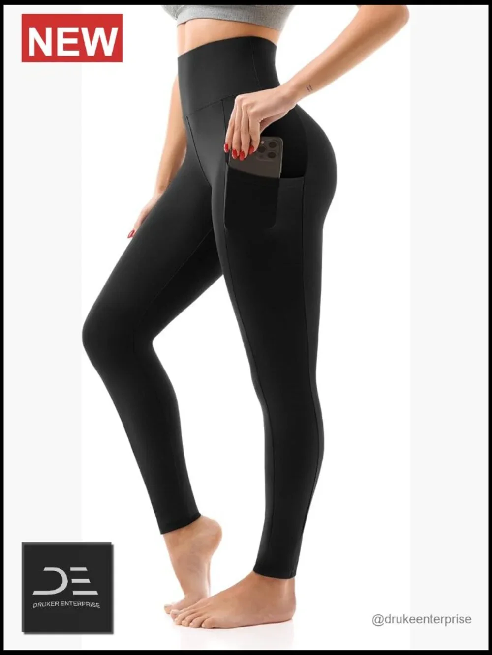 High Waisted Leggings with Pockets Full Length Buttery Soft Stretchy Yoga Pants